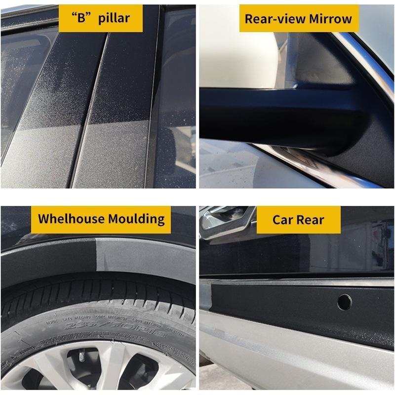 Car Plastic Trim Restorer Nano Ceramic Coating Vinyl Rubber Interior Exterior Polish Repair Kit