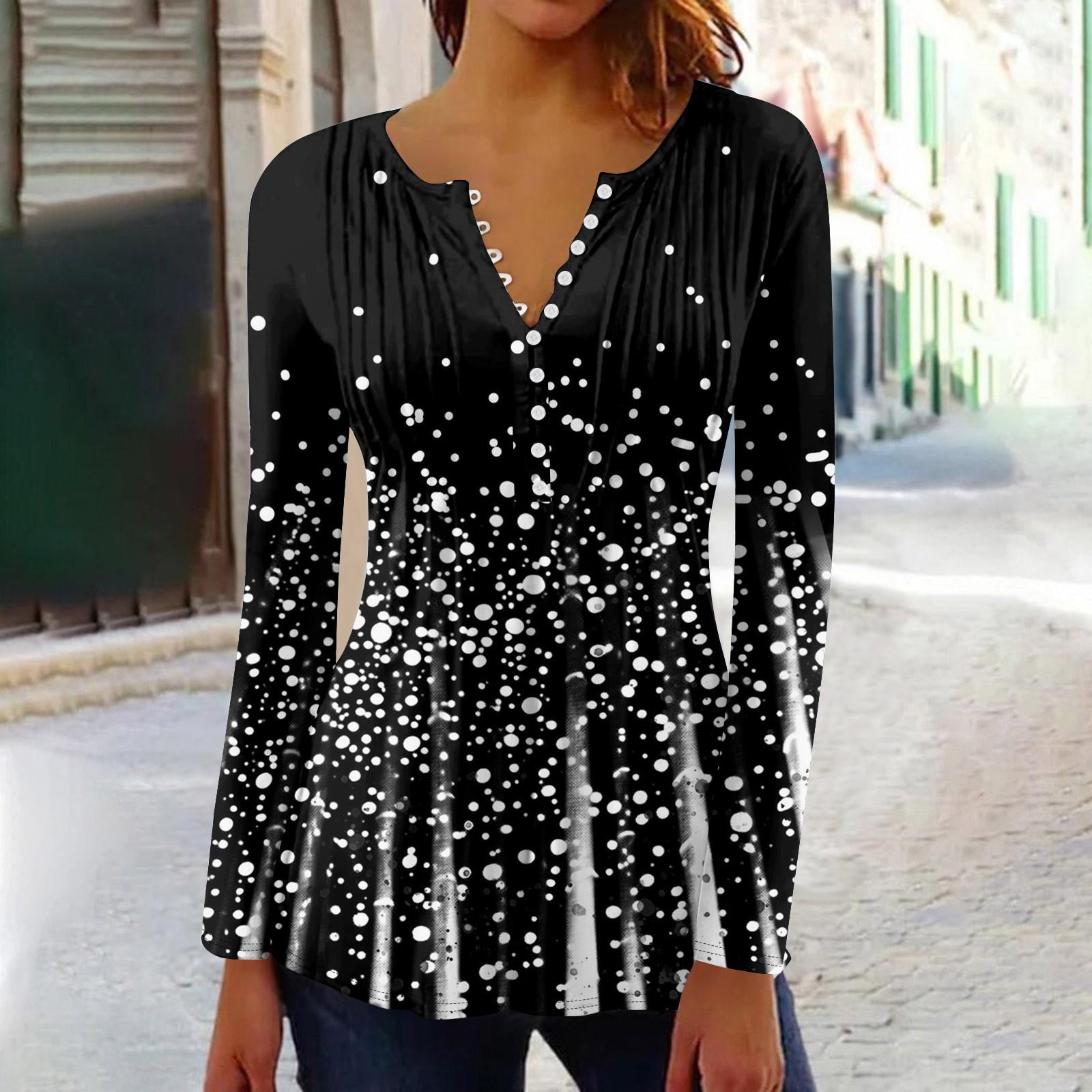 

Рубашки с длинным рукавом для женщин, осенняя мода, нарядные повседневные блузки, модные плиссированные туники, топы для леггинсов XXXL чёрный