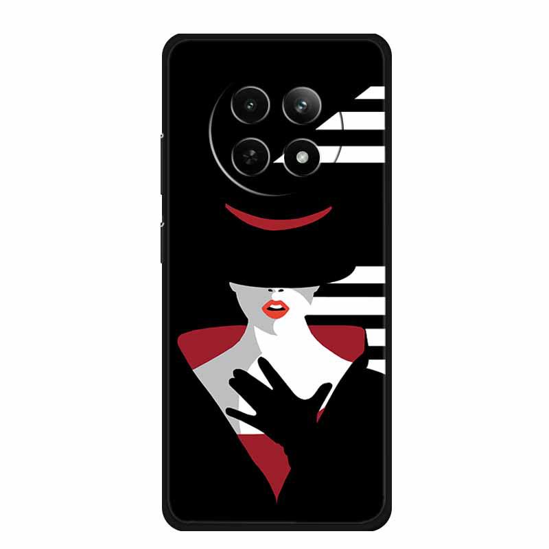Realme 12 5G Phone Case: Embossed Color Painting, Drop-proof with Concave-convex Texture - 1 Piece