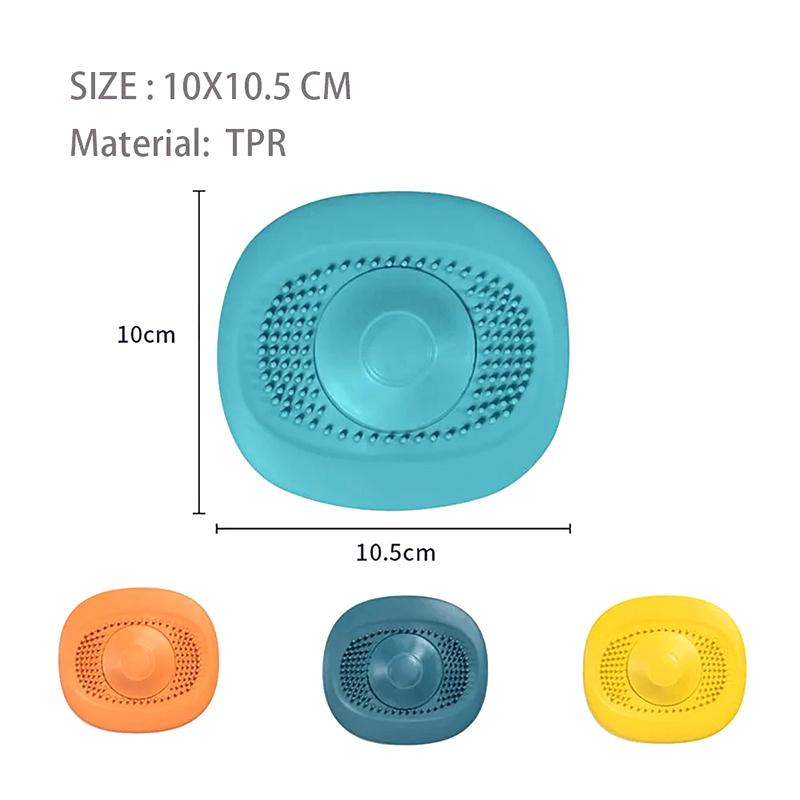 Silicone Anti-blocking Bathtub Stopper For Bathroom Floor Drain Shower Sink Kitchen Household Strainer Tools