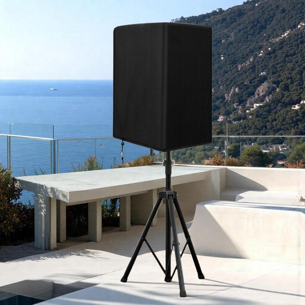 Waterproof DJ Patio Speaker Stand Covers UV Protection Dustproof Outdoor Cover 8/10/12/15 Inch Powered  600D Oxford Cloth