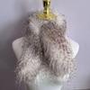 Korean Style Luxe Faux Turkey Feather Scarf - Versatile, Plush, Tassel Neck Warmer