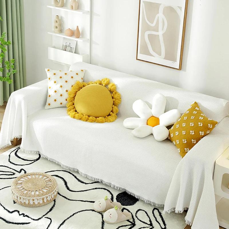 New Nordic Style Blanket Summer Camping Blanket Shawl Universal Sofa Towel Cover Cloth Full Cover Sofa Cushion Cover Blanket