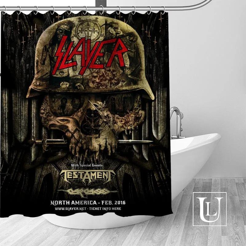 Slayer Duschvorhänge Benutzerdefinierter Badezimmervorhang Wasserdichtes Badezimmer Stoff Polyester Duschvorhang 1 Stück Benutzerdefiniert