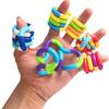 Giocattoli Fidget Silenziosi e Tortili, da Spremere, Torcere e Far Girare, Giocattolo Sensoriale Multicolore per Bambini, Giocattoli per Alleviare lo Stress e Strumenti Educativi