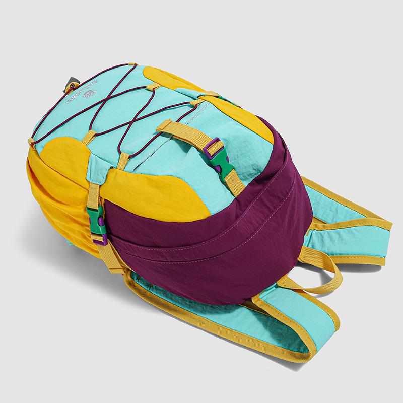 Color-Blocked Backpack Unisex Large Capacity Lightweight for Commuting and Travel Student Schoolbag
