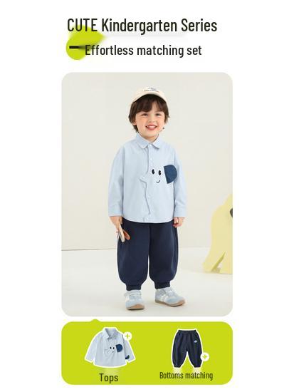Kaka Panda Kids' Trendy Spring and Autumn Jeans for Boys and Girls