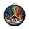 Embroidery Set Includes Vibrantly Thread Pre Printing Cloth Embroidery Hoop J0MC