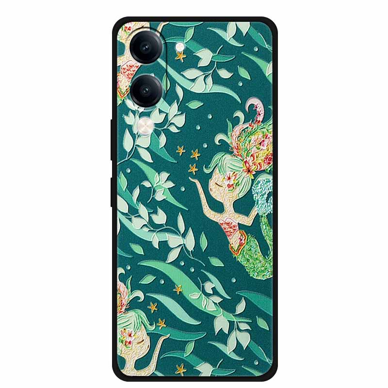 For Vivo Y29S Y29T Y19s GT 3D Cover Soft TPU Silicone Phone Case Funda Y 29S 29T 19s GT 5G Embossed Flower Blossoms Relief Para