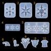 Hanging Home Decoration Christmas Gift Epoxy Resin Mold Silicone Pendant Snowflake Resin Molds