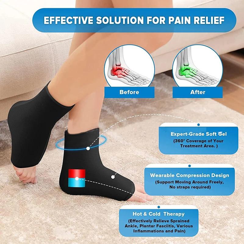 Reusable Ice Pack For Feet Hot Cold Therapy Gel Foot Pack For Ankle Pain Relief A
