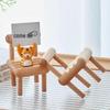 Solid Wood Phone Holder: Cute Mini Chair or Stool Design for Tablets and Phones