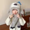 Fleece Lined Penguin Ear Moving Hat Fluffy Cartoon Penguin Hat  Outdoor Sport