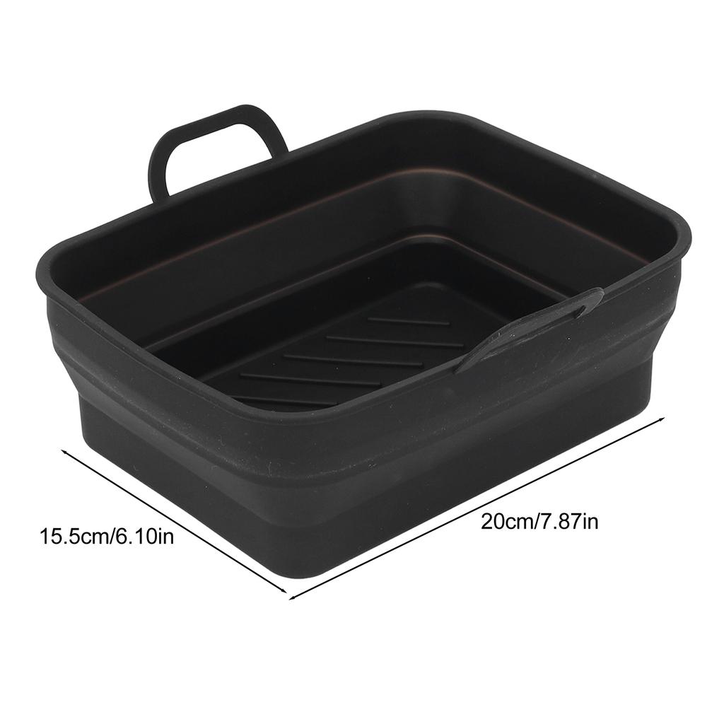 Silicone Cooker Pot Rectangular Fryer Liner Tray Replacement for Kitchen Cooking Accessories