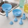5Pcs/Set Filter Strainer Kitchen Funnel Set  for Oil Beverage Jam and Liquid Transfer