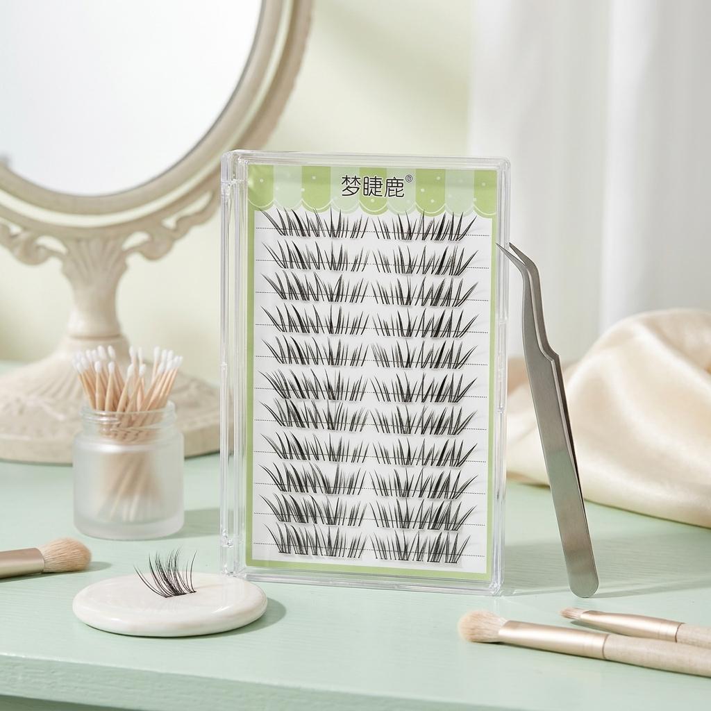 Doe Lashes Enhanced Volume Effect Segment False Eyelashes for Natural Look