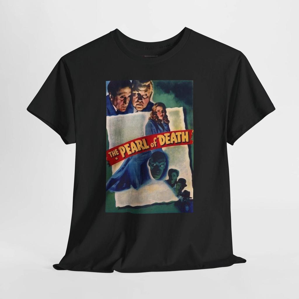 The Pearl of Death 1944 Retro Movie Poster Horror Unisex Graphic T-Shirt