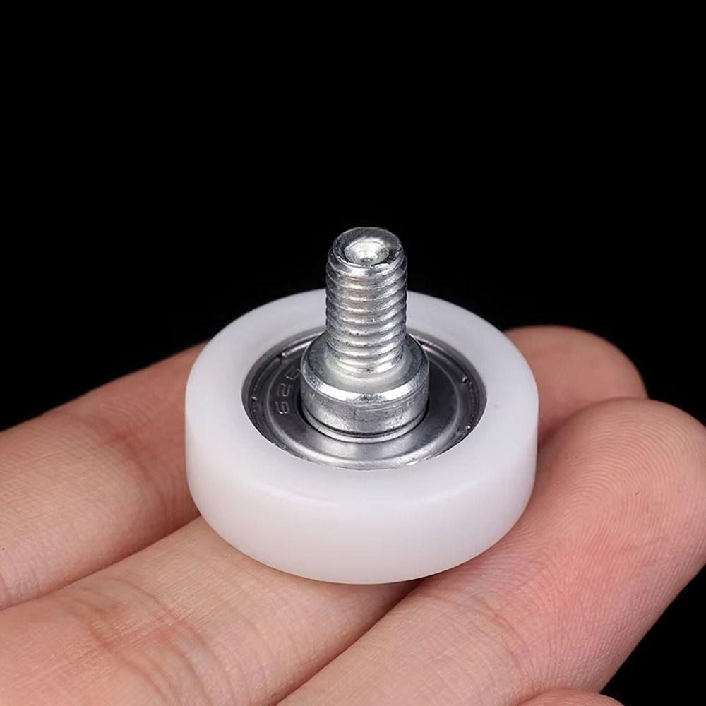 1Pcs With Screw Cabinet Moving Wheel Nylon Metal Sliding Door Roller  Furniture