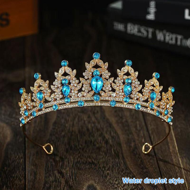 Hochzeit Haar Tiara Kristall Braut Tiara Krone Silber Farbe Diadem Schleier Tiaras Hochzeit Haarschmuck Kopfschmuck Kopfschmuck