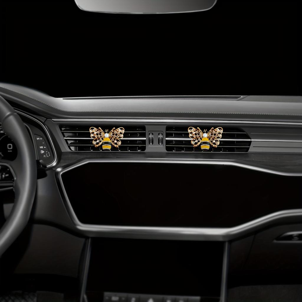 Delicate Shiny Bee Style Car Air Freshener: Suitable for Decorating Women's Cars