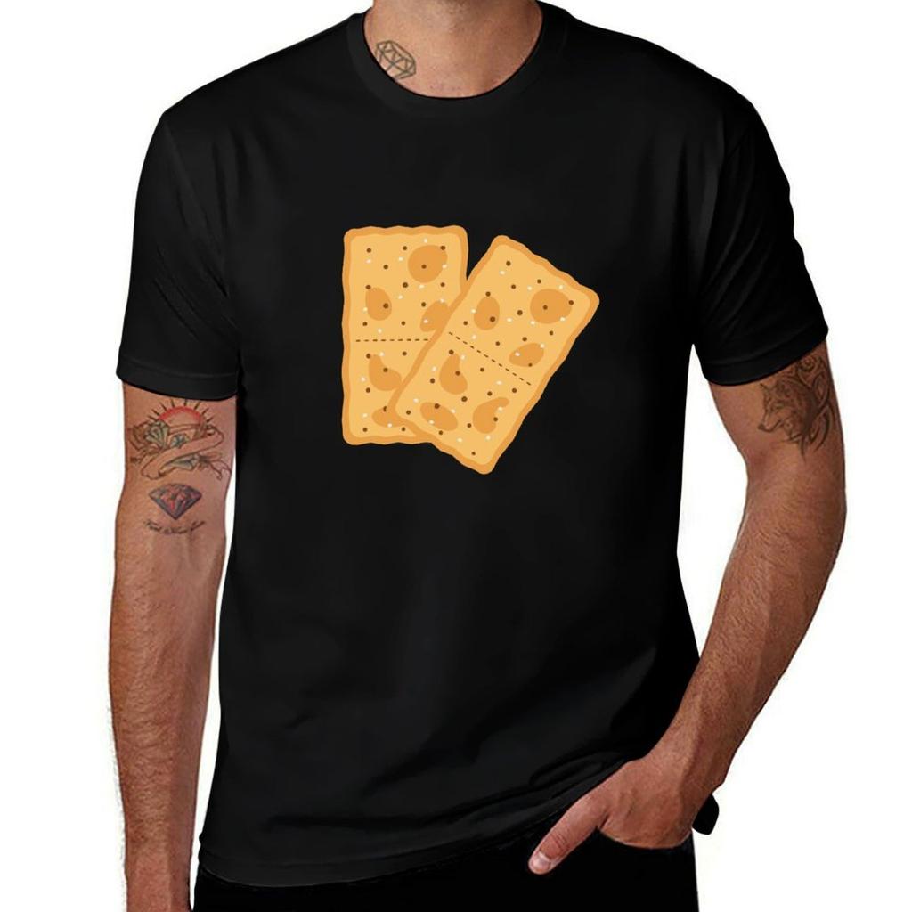 CRACKERS Cheese and Crackers TShirt Man T Shirt Cotton High Quality Man T Shirts for Men Casual TShirt