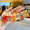 Acrylic Double-Sided Exam Blessing Keychain - Cute Cartoon Charm for Gaokao & Zhongkao