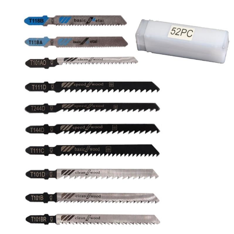 T Shaft Jigsaws Cutter Assorted Set for Cutting Wood, Plastic, Aluminum High Strength Jigsaws Cutter Jigsaws Cutter Set