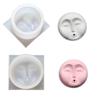 Incenses Tray Silicone Molds Handmade Human Face Pattern Incenses Insert Stick Holder Cements Plasters Mould Crafts Decors