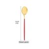 1pcs Dinnerware Mirror Stainless Steel Cutlery Set Red Gold Flatware Set Dessert Knife Spoons Forks Silverware Kitchen Tableware Set