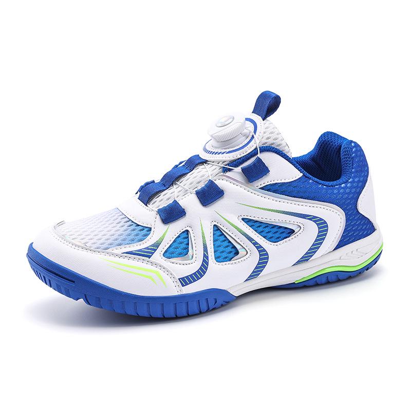 

Unisex Breathable Badminton Shoes for All Ages: Professional Training & Competition Sports Footwear 32 синий/белый