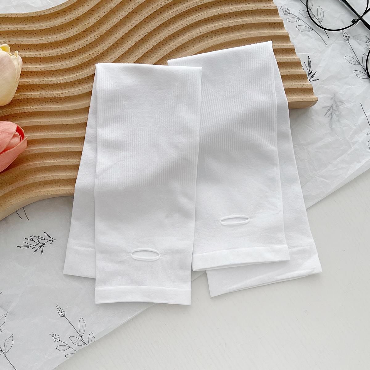 Летние однотонные солнцезащитные рукава Женские ледяные рукава Защита от УФ-лучей Уличные свободные перчатки Тонкие дышащие