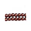 Lot of 140 Pearly Beads 6mm 6 Mm - Chocolate Brown