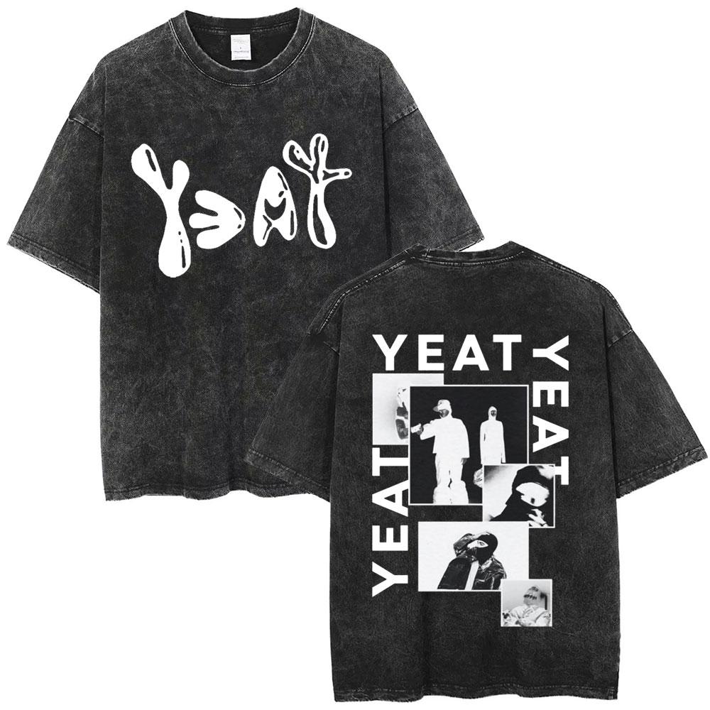 Washed Rapper Yeat Graphic T Shirts LYFESTYLE 2093 Merch T-shirt Men Women Hip Hop Fashion Vintage T Shirt Cotton Oversized Tees S разноцветный