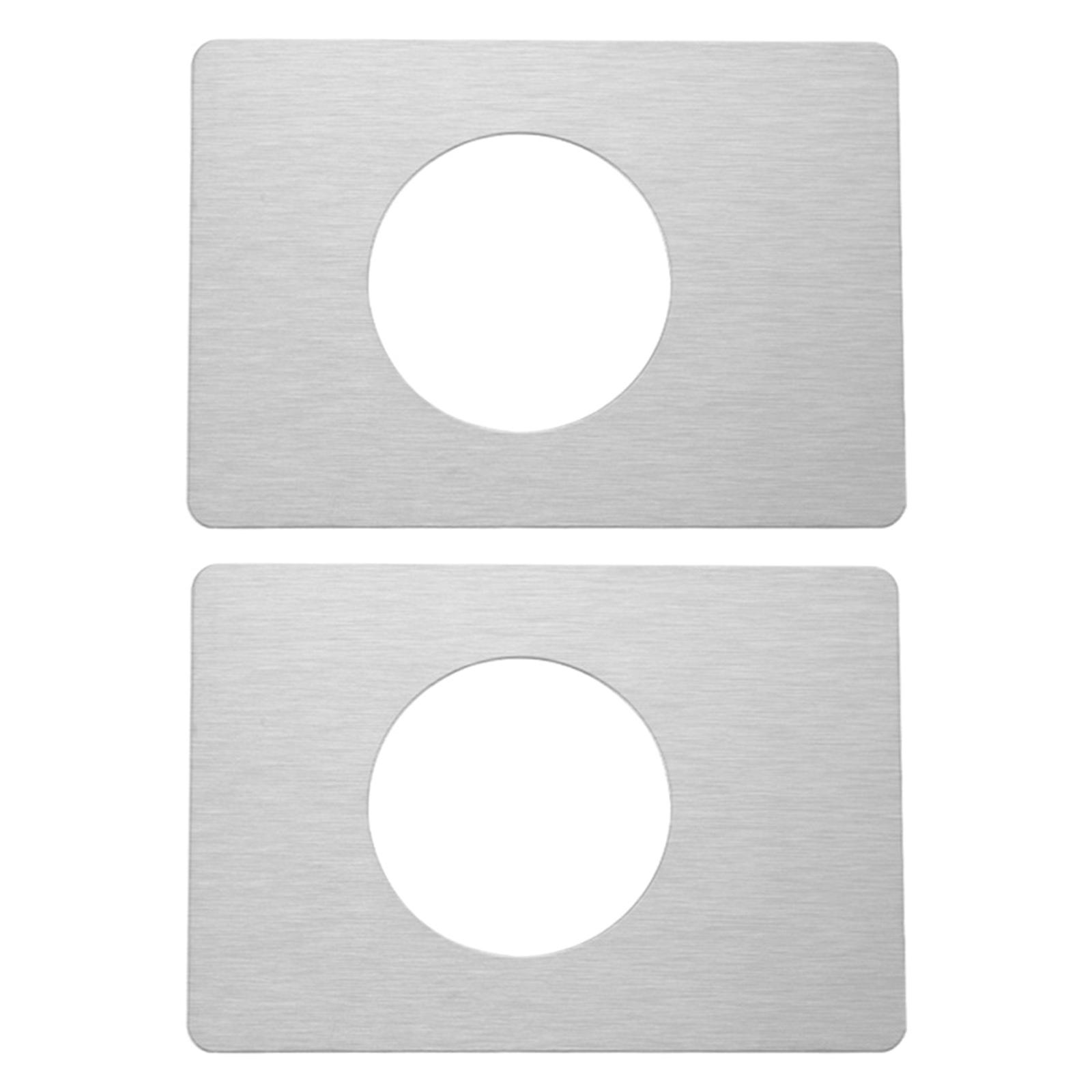 

2 шт., нержавеющая сталь, пластина для ремонта дверного замка, пластина для усиления двери, фиксирующая крышка дверной ручки, наполнитель для ремонта задней пластины серебряный