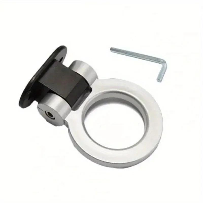 Multi-colored Car Trailer Hooks Sticker Decoration Car Rear Front Trailer Racing Ring Vehicle Towing Hook with Wrenches