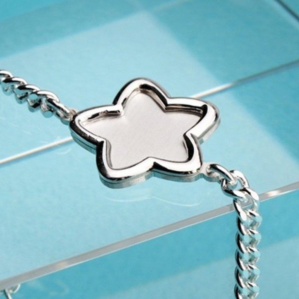 [As Little] Baby Silver Bracelet Children's Silver 925 Star Pendant Chain