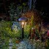 Takasho Solar Akari Classic Path Fleur Outdoor Garden Automatic Retro Stainless Steel and Light, Light, Brown, Light, Waterproof, Turn-On, Light,