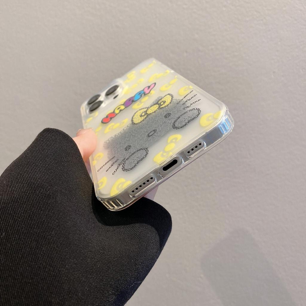 Applicable iPhone15promax cartoon cute cat mobile phone case Apple 14 transparent matte IMD13 protective case