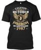 Legends Are Born In October 1987 But The Real TShirt Made In USA Size S To 5XL Unisex T-Shirt