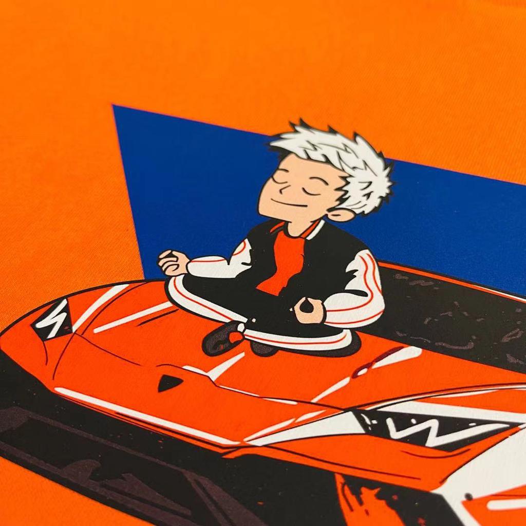 Children's 100% Cotton T Shirts Merch A4 Lamba Print Casual Family Clothing Set Boy's & Girl's Fashion Tops