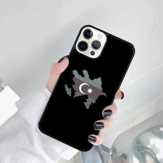 

Чехол для телефона с флагом Азербайджана Для iPhone 17 Air 11 12 13 15 16 14 Pro MAX Plus Coque iPhone 13