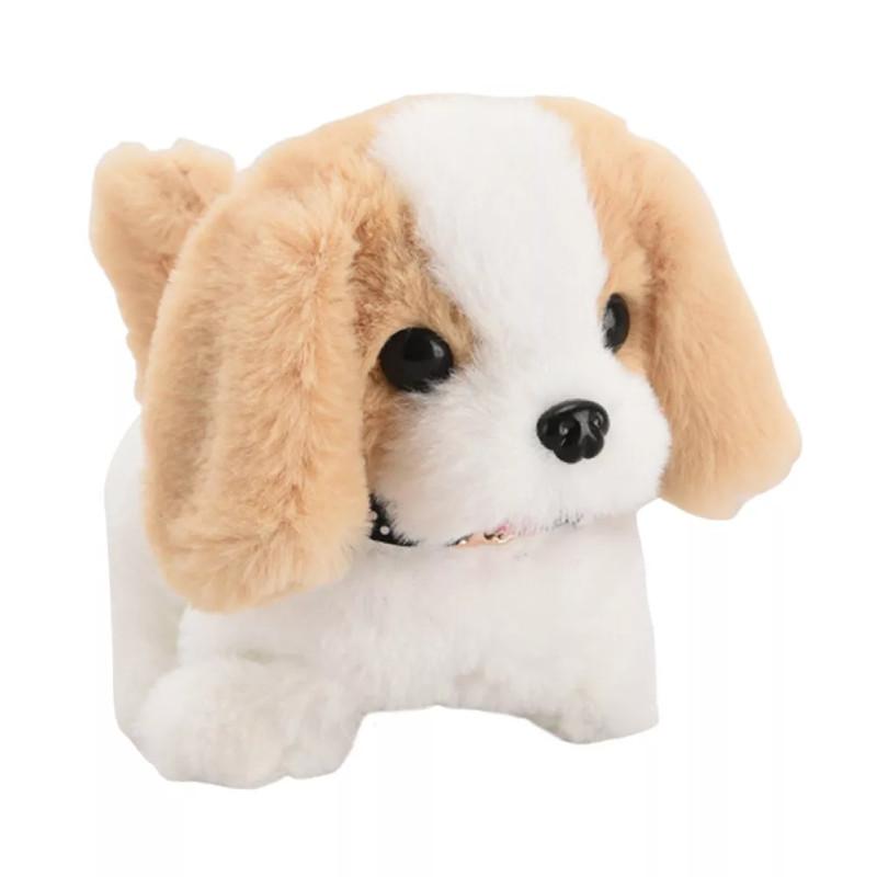 Electronic Robot Dog Walking Barking Tail Wagging Puppy Dog Plush Toy Gift Kids