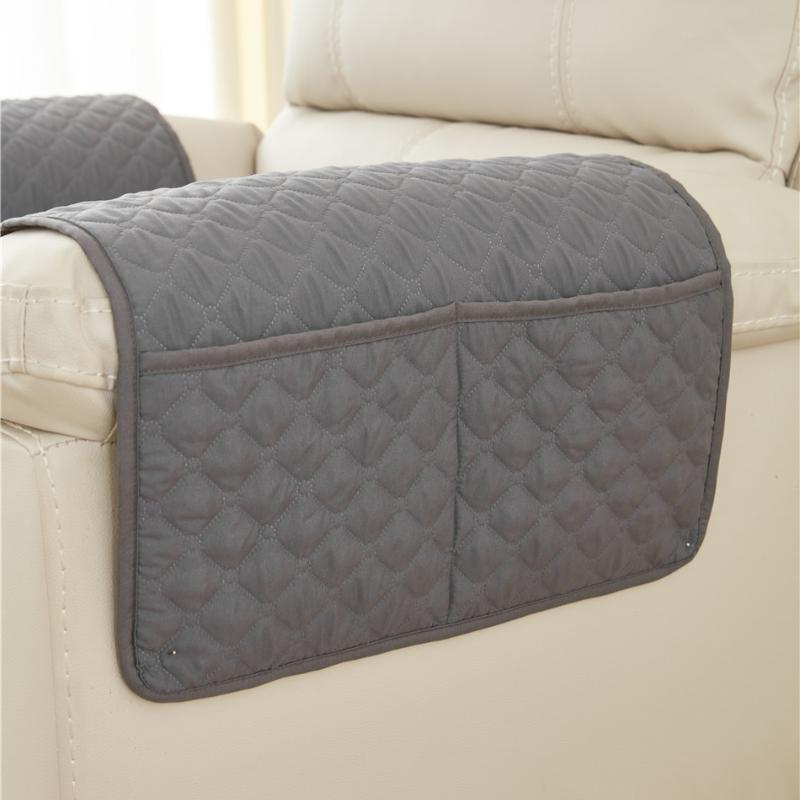 Recliner Sofa Mat Solid Color Non-slip Armchair Sofa Cover Anti-dirty Armrest Towel Four Season Universal Couch Cushion for Home
