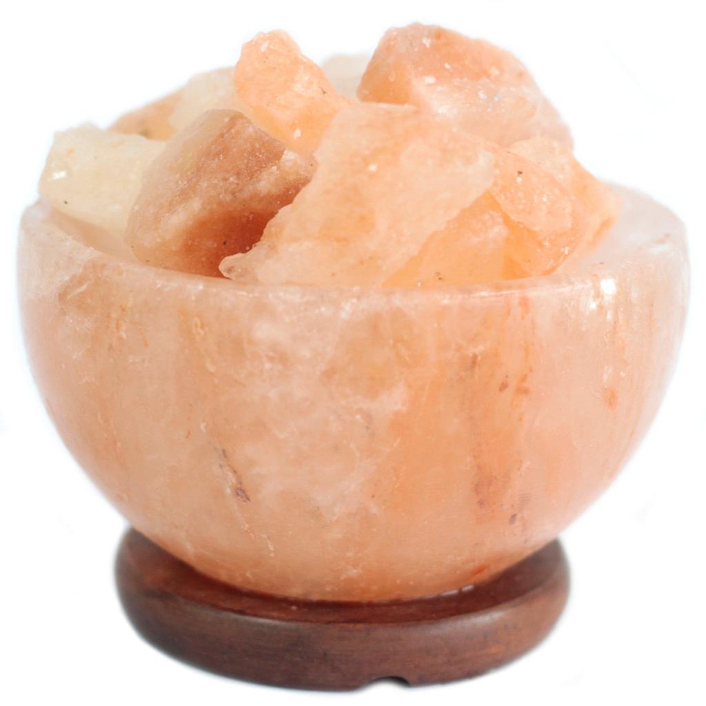 Himalayan Salt Lamp Fire Bowl With Chunks 15x9cm