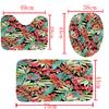Waterproof Digital Printing Shower Curtain or Bath Mat Toilet Rug Cover Set