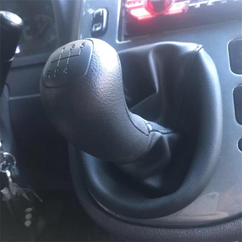 Dla Mercedes Benz W638 VITO 1996 1997 1998 1999 2000 2001 2002 2003 Nowe 5-biegowe gałki zmiany biegów do samochodu ze skórzanym mieszkiem