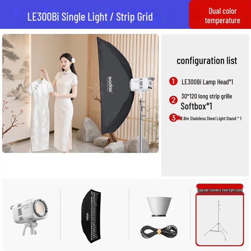 Godox LE300Bi Bi-color LED Video Light