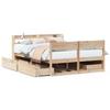 VidaXL Bed Frames Without Mattress 120x190 Cm Solid Pine Wood 3307140
