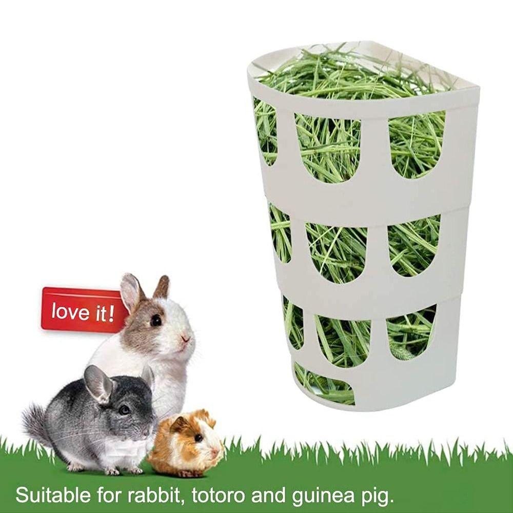Dávkovač krmiva Závěsný Plastový Králík Krmítko na seno Nádoba na trávu Držák na trávu Krmicí stojan
