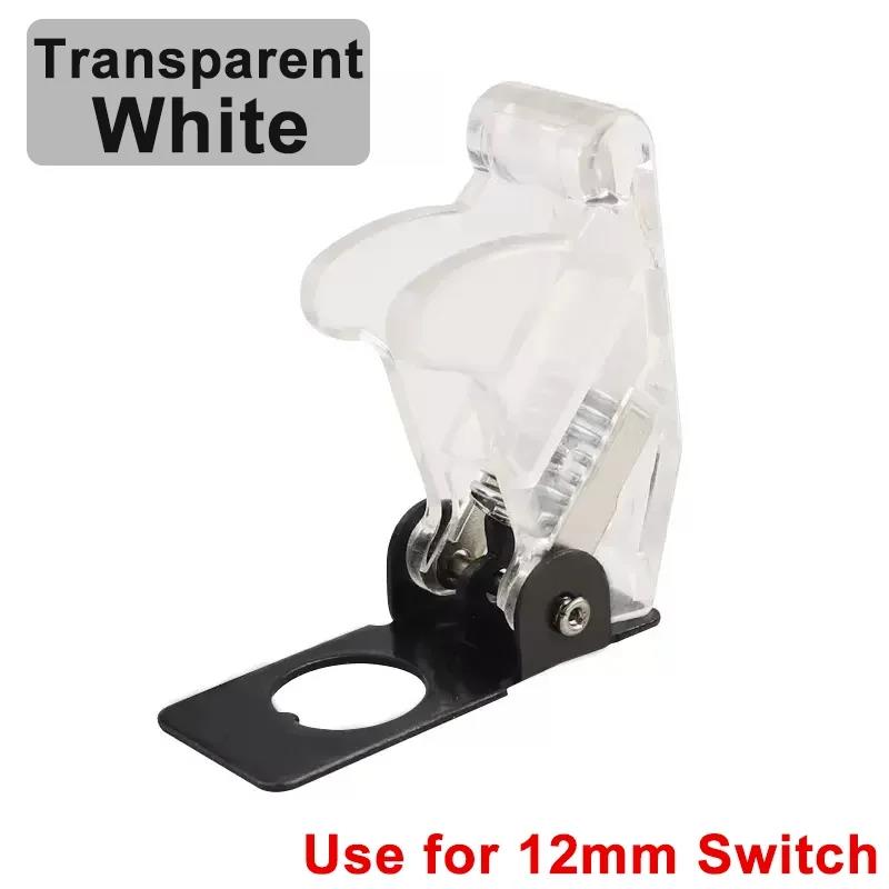 Auto Car Boat Truck Illuminated Led Toggle Switch With Safety Aircraft Flip Up Cover Guard 12V20A transparent Switches4